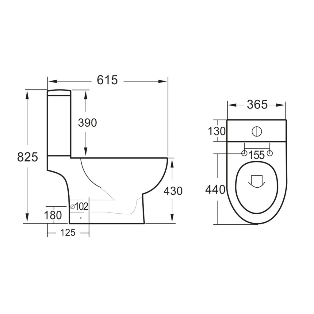 Scudo Belini 430mm Rimless Open Back Pan dimensions