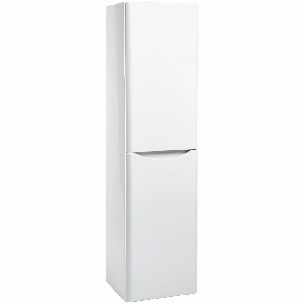Scudo Bella 400mm Gloss White Tall Boy Cabinet