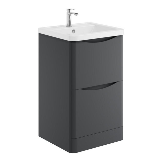 Scudo Bella 500mm Matt Grey Floorstanding Vanity Unit with Basin