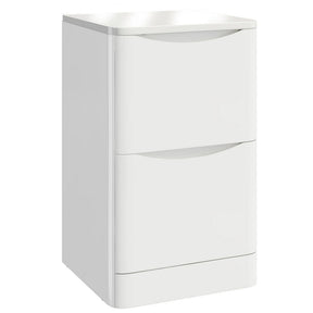 Scudo Bella 600mm Gloss White Floorstanding Vanity Unit with Countertop