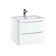 Scudo Bella 600mm Gloss White Wall Mounted Vanity Unit with Basin