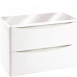 Scudo Bella 900mm Gloss White Wall Mounted Vanity Unit with Countertop