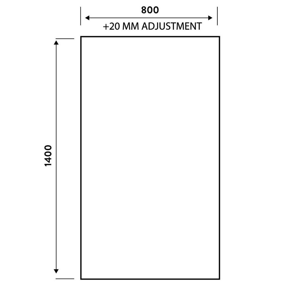 GRIDBATHSCREEN Scudo Black 1400 x 800mm Grid Bath Screen (2)