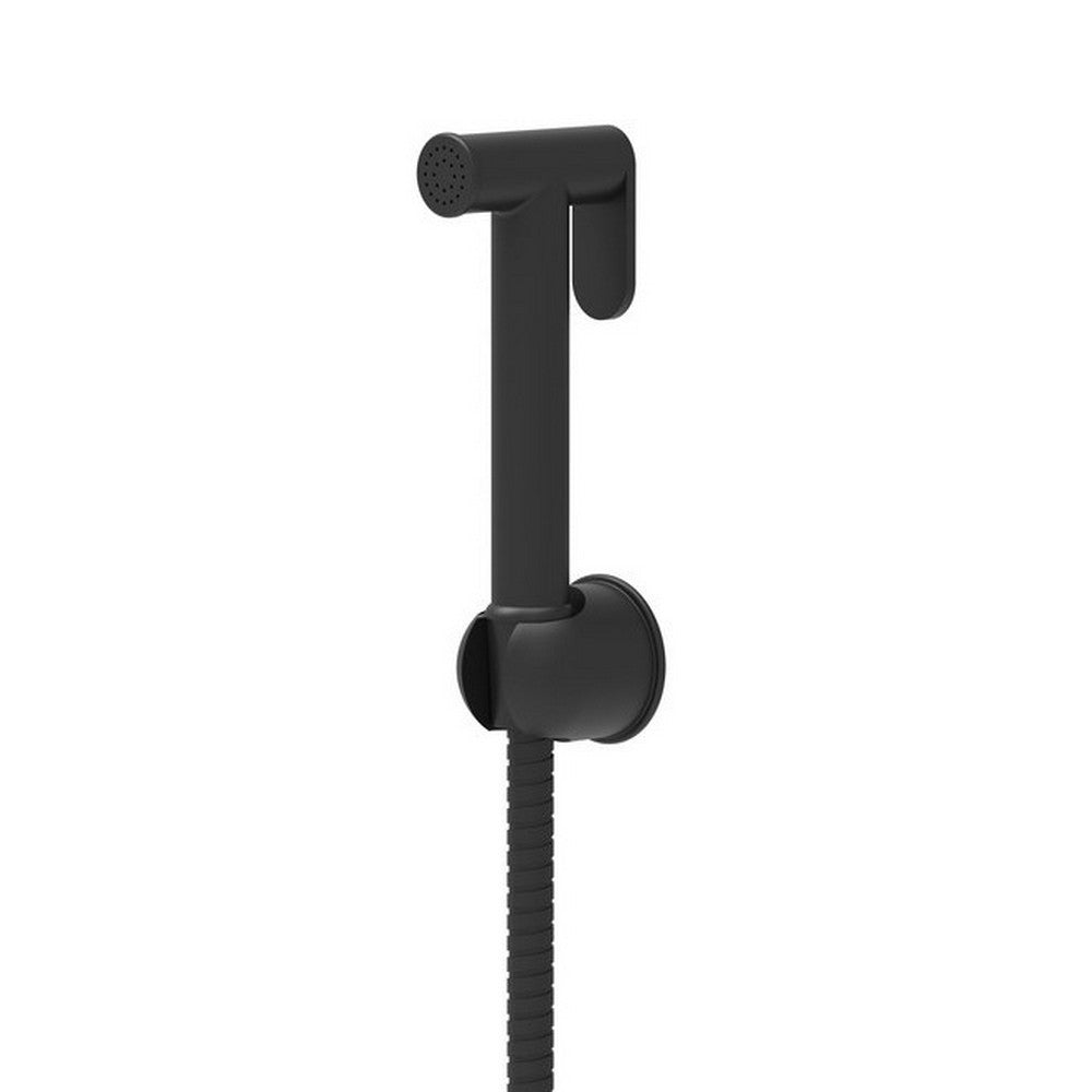 Scudo Black Douche Handset with Flexi Hose and Holder