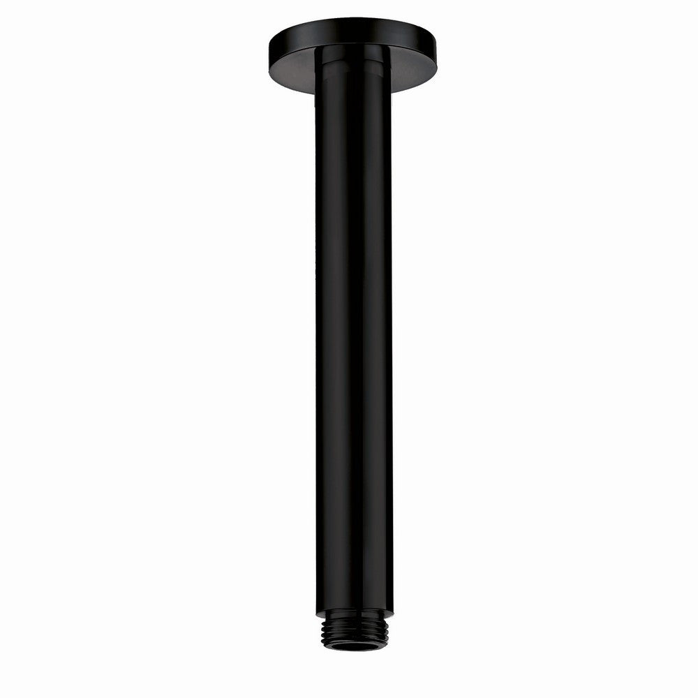 Scudo Black Rounded Ceiling Mounted Shower Arm