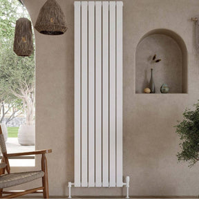 Scudo Bravo 1800 x 476mm White Vertical Double Designer Radiator