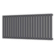 Scudo Bravo 600 x 1430mm Anthracite Horizontal Single Designer Radiator