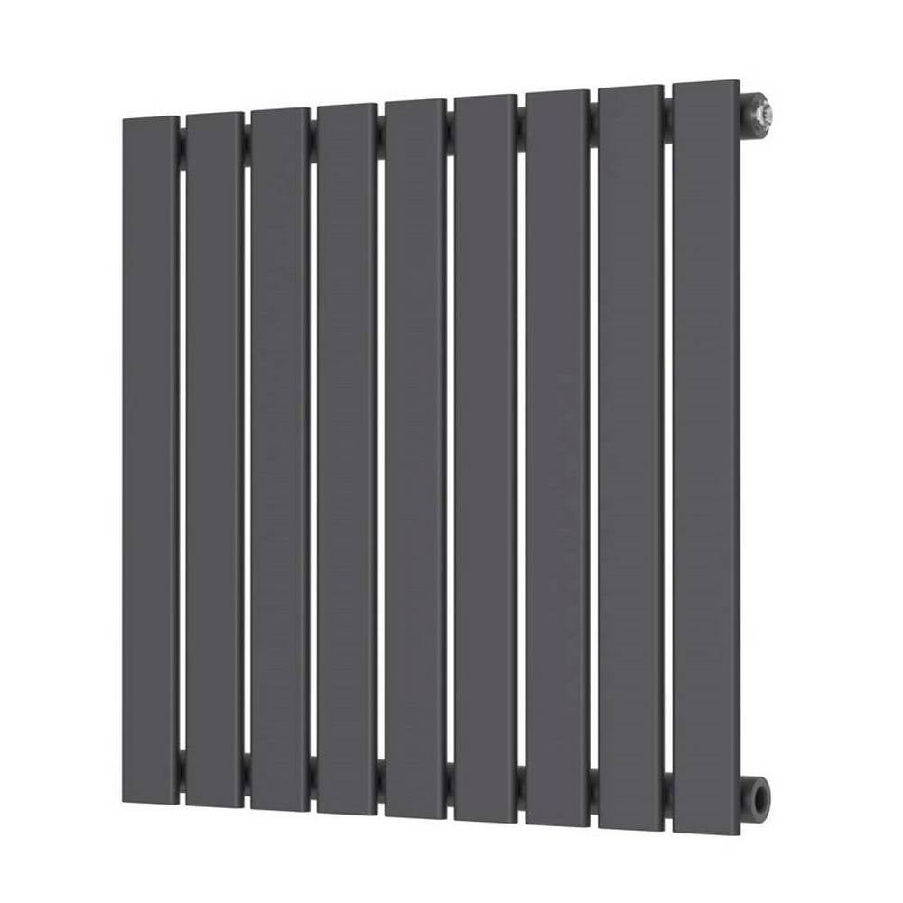 Scudo Bravo 600 x 614mm Anthracite Horizontal Single Designer Radiator