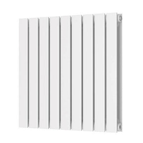 Scudo Bravo 600 x 614mm White Horizontal Double Designer Radiator
