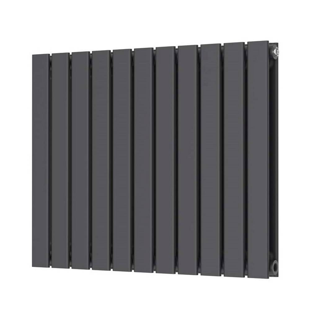 Scudo Bravo 600 x 750mm Anthracite Horizontal Double Designer Radiator
