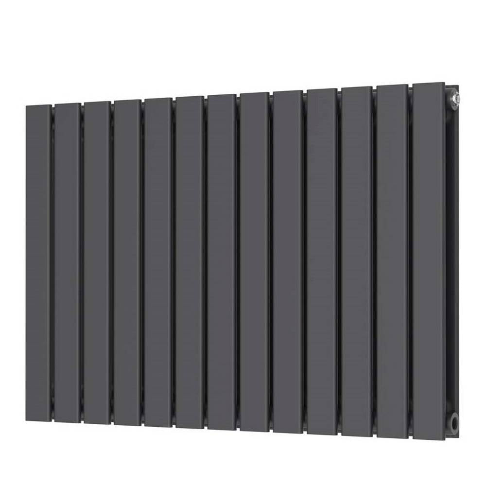 Scudo Bravo 600 x 886mm Anthracite Horizontal Double Designer Radiator