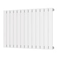 Scudo Bravo 600 x 886mm White Horizontal Single Designer Radiator