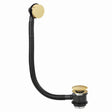Scudo Brushed Brass Pop Up Bath Waste with Overflow