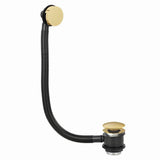Scudo Brushed Brass Pop Up Bath Waste with Overflow