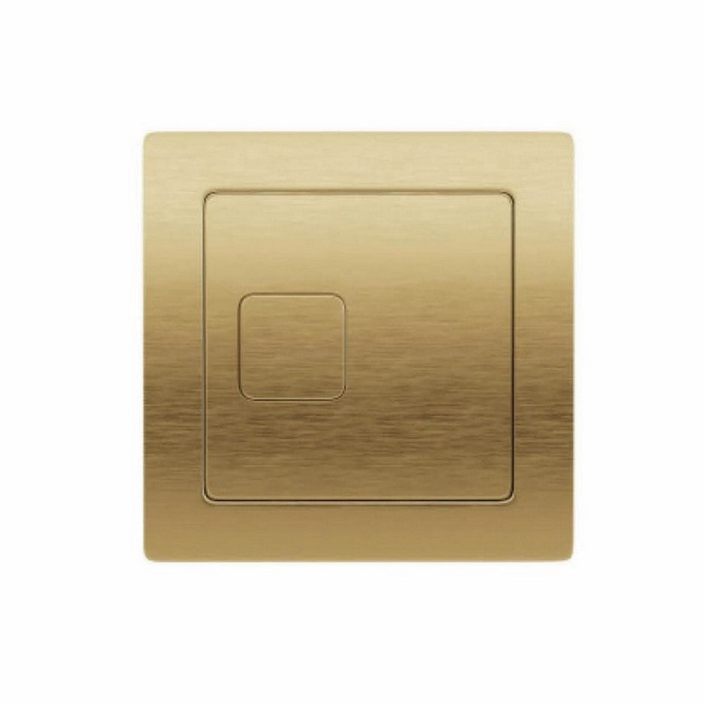 Scudo Brushed Brass Square Dual Flush Button