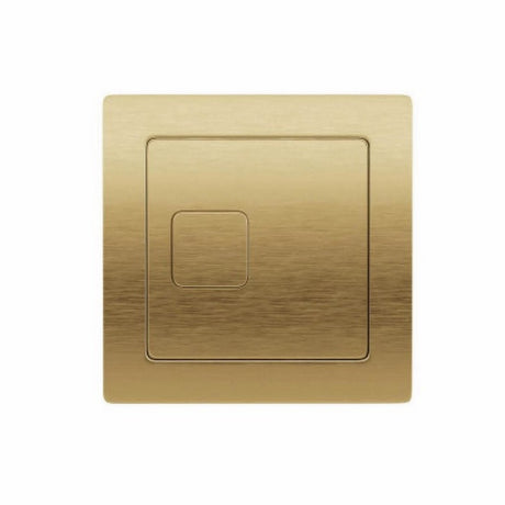 Scudo Brushed Brass Square Dual Flush Button