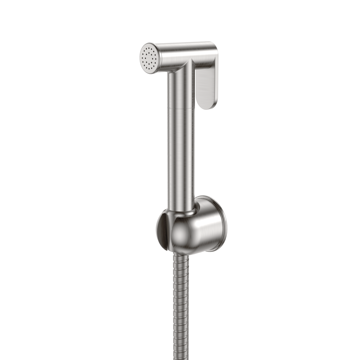 Scudo Brushed Nickel Douche Handset with Flexi Hose and Holder