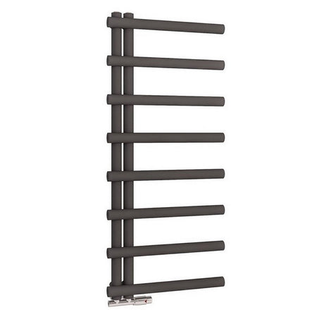 Scudo Carlo 500mm Wide Carbon Anthracite Designer Towel Radiator 1150mm