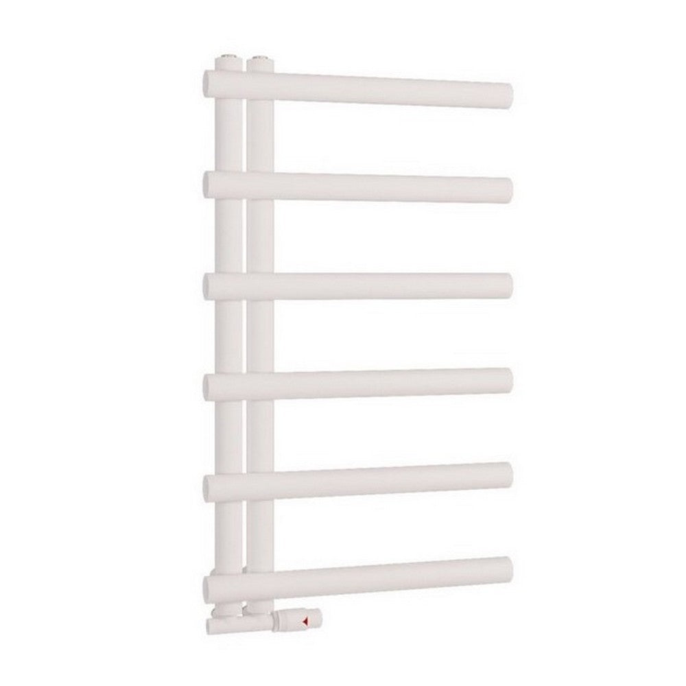 Scudo Carlo 500mm Wide White Designer Towel Radiator 850mm