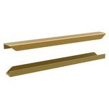 HANDLE031 Scudo Chevron 40mm Furniture Handle - Brushed Brass