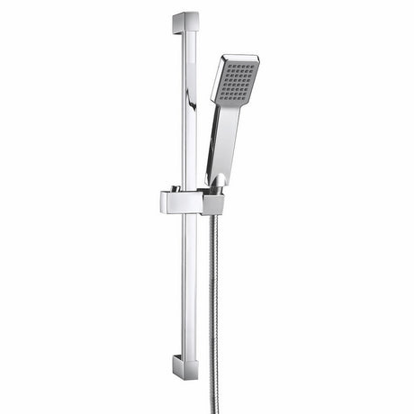 Scudo Chrome Squared Riser Rail Kit with Single Function Handset