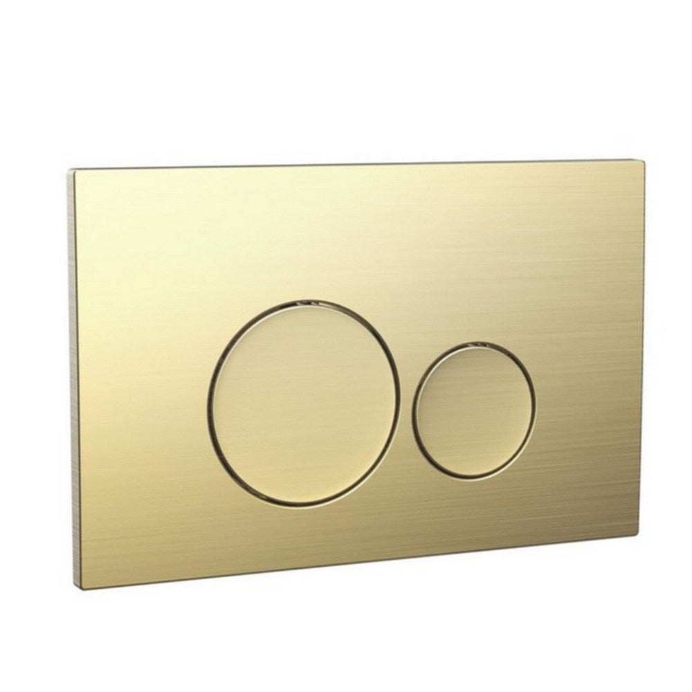 Scudo Circular Dual Flush Button Brass