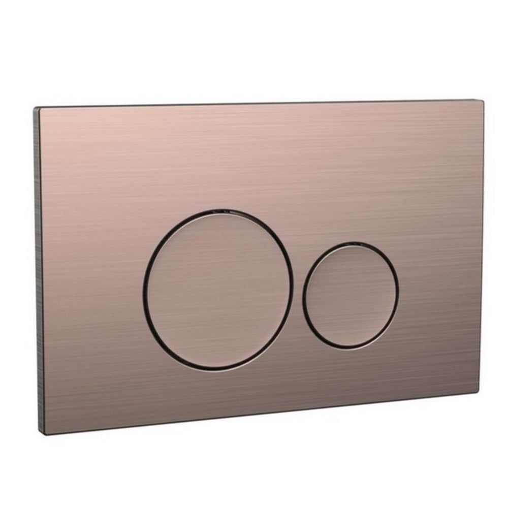 Scudo Circular Dual Flush Button Bronze