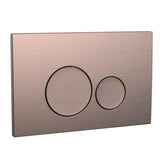 Scudo Circular Dual Flush Button Bronze