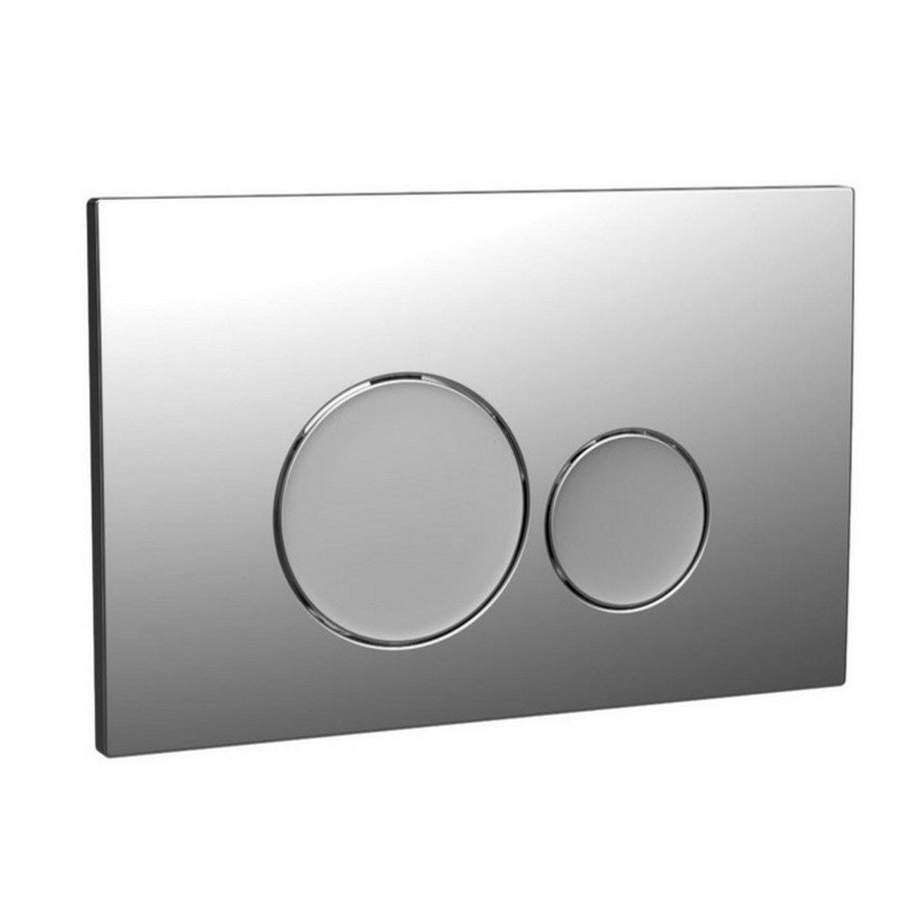 Scudo Circular Dual Flush Button Chrome