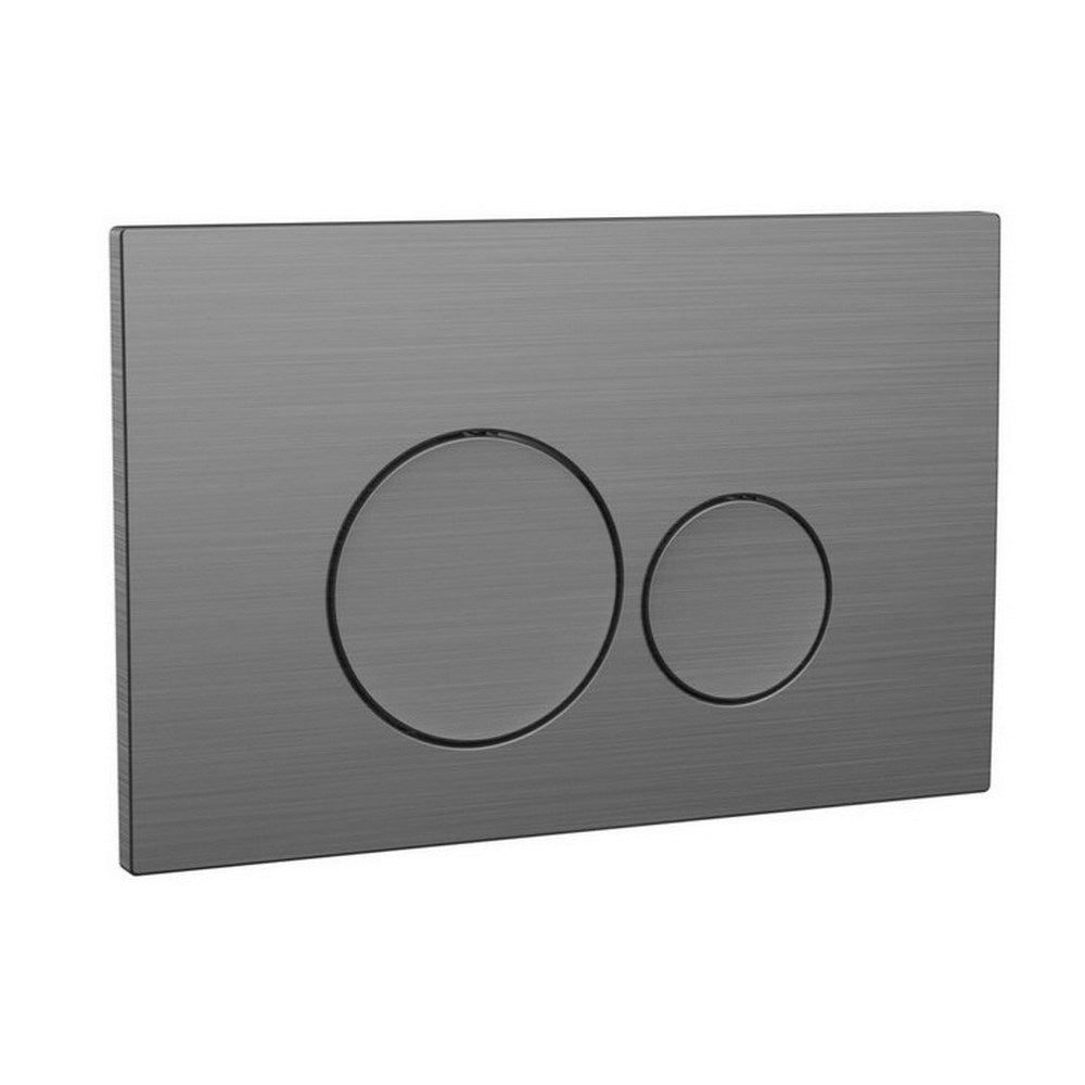 Scudo Circular Dual Flush Button Gunmetal