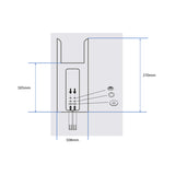Scudo Column Radiator 3 Column Insertable Feet Pair in Anthracite dimensions
