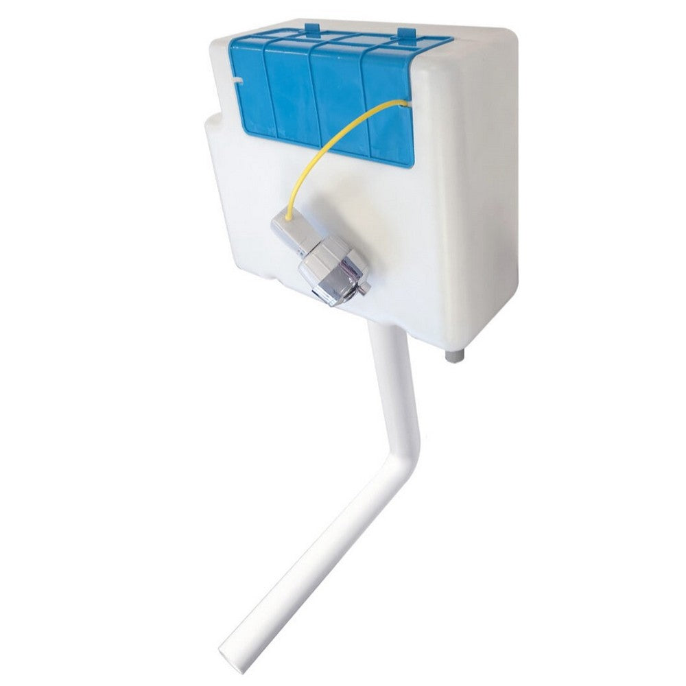 Scudo Concealed Cistern with Chrome Flush Button