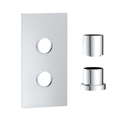 Scudo Concealed One Outlet Shower Valve with Chrome Plate