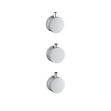Scudo Concealed One Outlet Shower Valve with Chrome Plate Knurled Handles