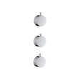 Scudo Concealed One Outlet Shower Valve with Chrome Plate plain handles