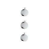 Scudo Concealed One Outlet Shower Valve with Chrome Plate plain handles