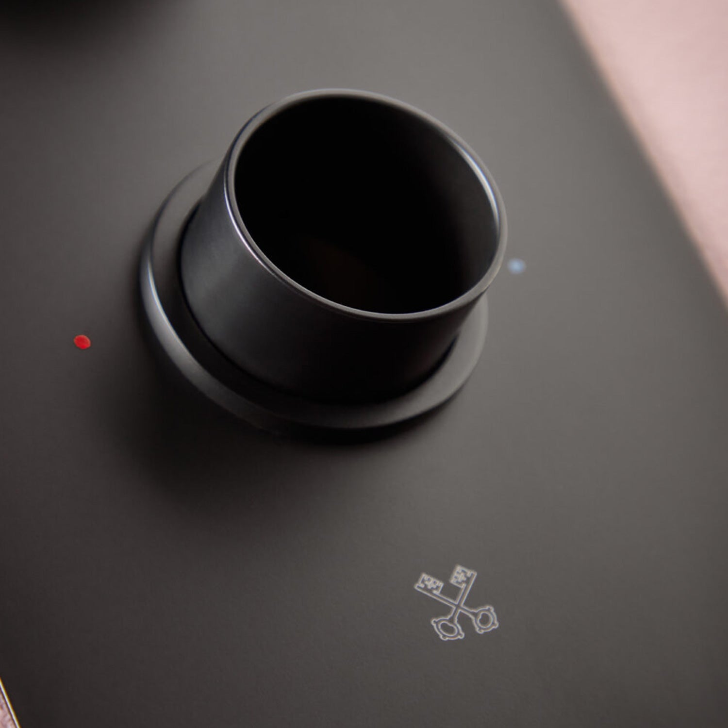 Scudo Concealed One Outlet Shower Valve with Matt Black Plate lifestyle