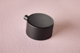 Scudo Concealed One Outlet Shower Valve with Matt Black Plate plain handle lifestyle