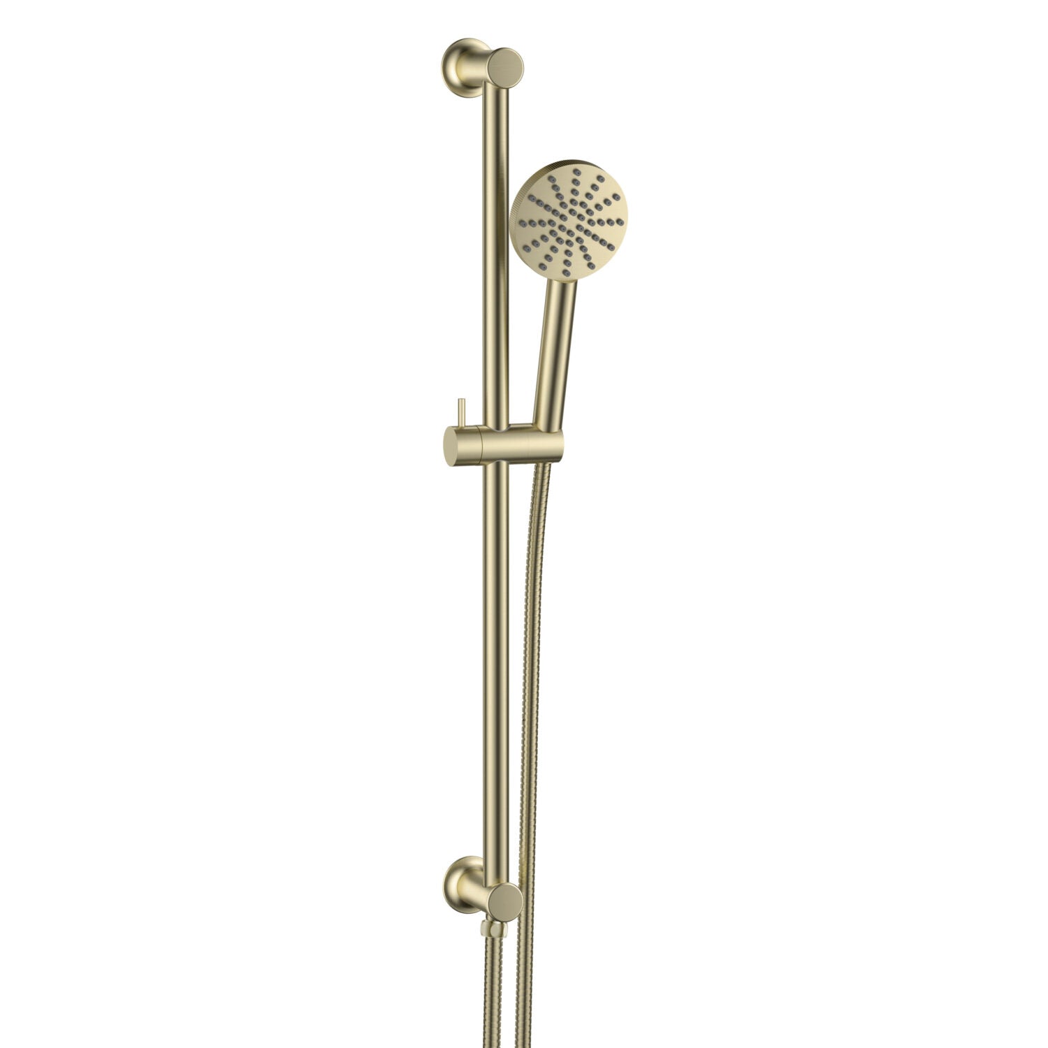 Scudo Concealed Shower Riser Rail in Brushed Brass