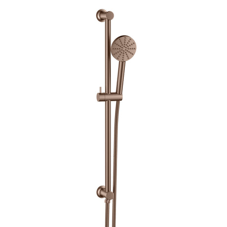 Scudo Concealed Shower Riser Rail in Brushed Bronze