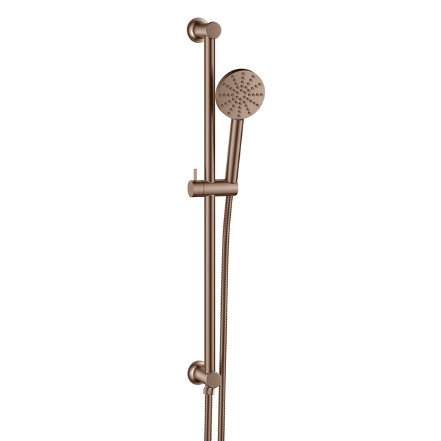 Scudo Concealed Shower Riser Rail in Brushed Bronze