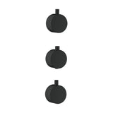Scudo Concealed Three Outlet Shower Valve with Matt Black Plate configuration ideas plain handles