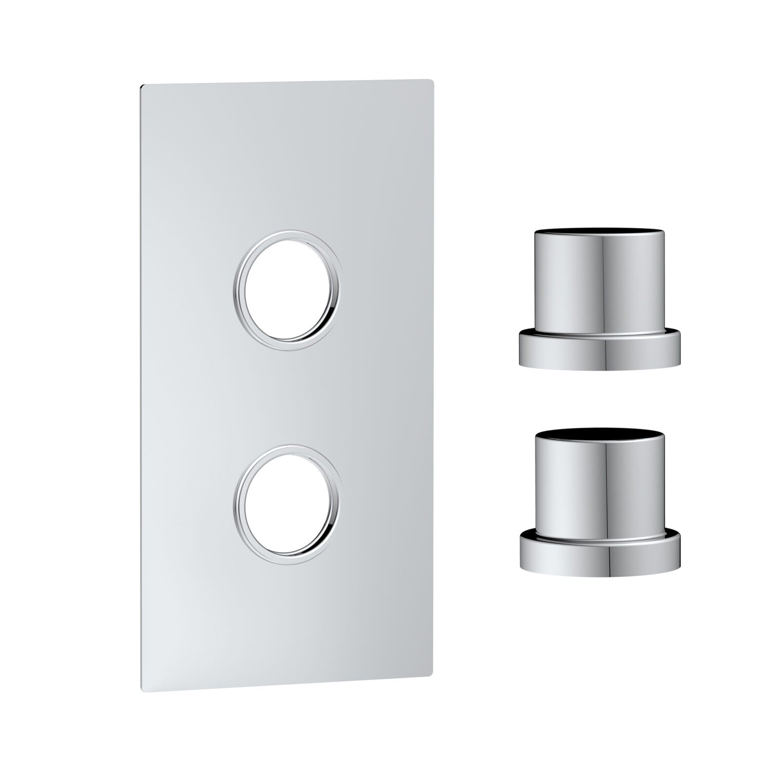 Scudo Concealed Two Outlet Shower Valve with Chrome Plate