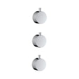 Scudo Concealed Two Outlet Shower Valve with Chrome Plate plain handle