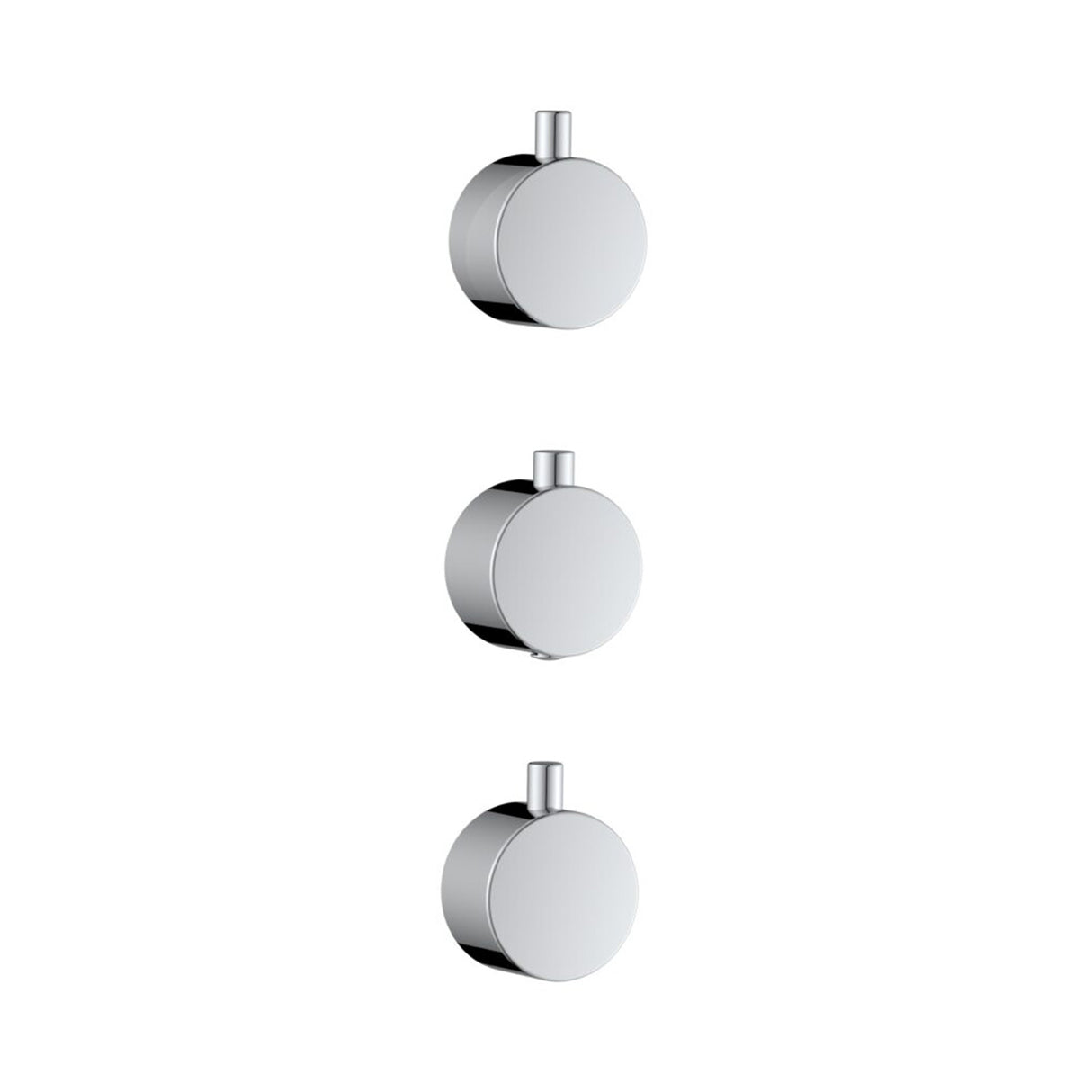 Scudo Concealed Two Outlet Shower Valve with Chrome Plate plain handle