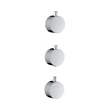 Scudo Concealed Two Outlet Shower Valve with Chrome Plate plain handle