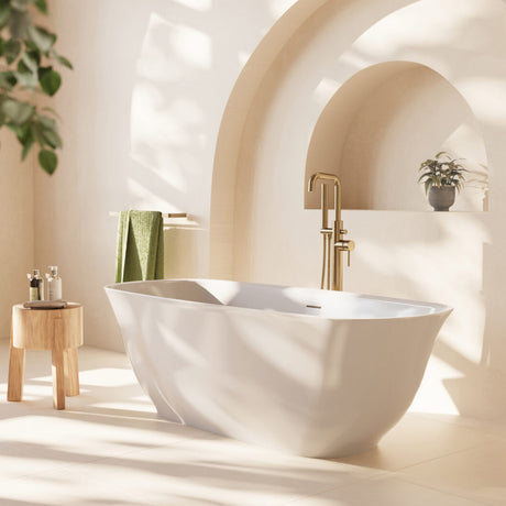 Scudo Coral 1700 x 750mm Freestanding Bath in Gloss White 4