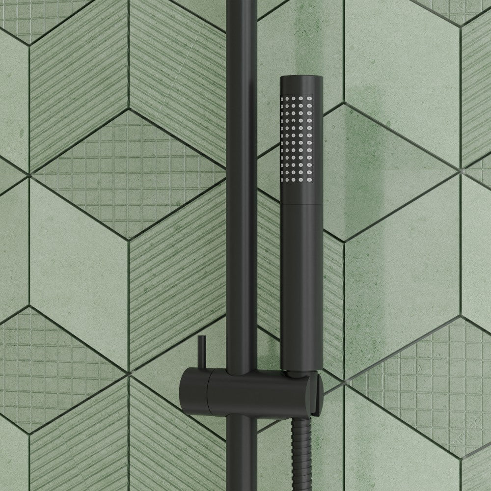 Scudo Core Black Round Valve with Riser Kit and Head lifestyle 3