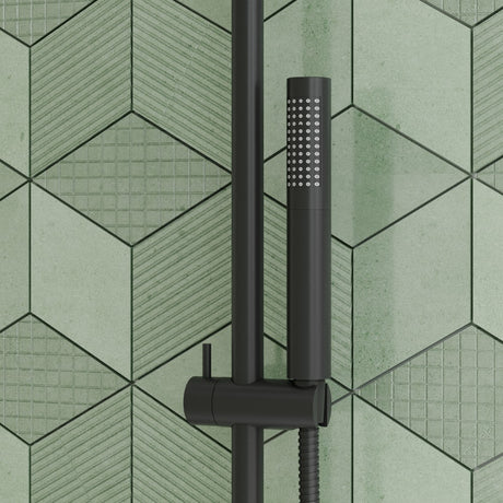 Scudo Core Black Round Valve with Riser Kit and Head lifestyle 3