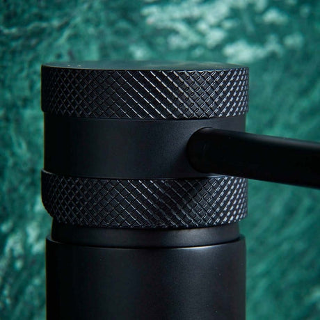 NU-005 Scudo Core Black Tall Mono Basin Mixer (3)